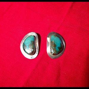 Turquoise & Silver Earrings